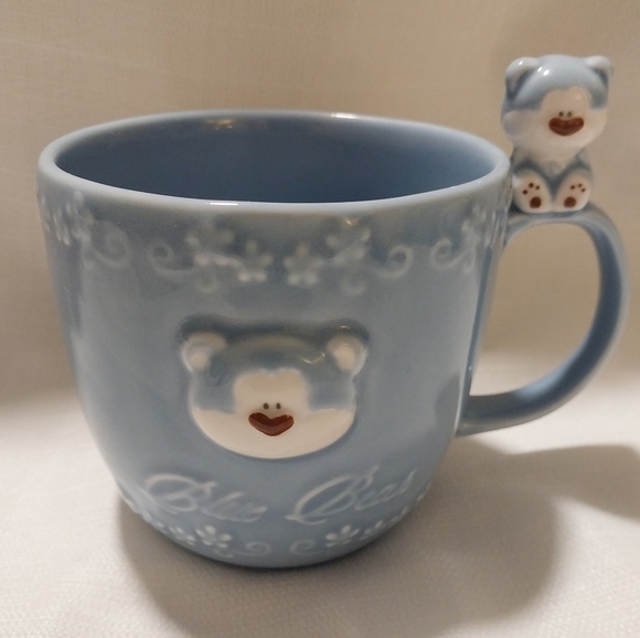 Blue Bear Ceramic Coffee Mug - Picture 1 of 6